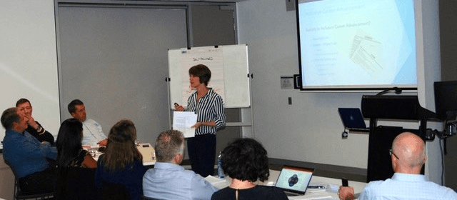 Coleen MacKinnon facilitating a leadership session